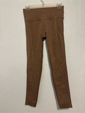 Brown Stretch Knit Leggings Size Medium